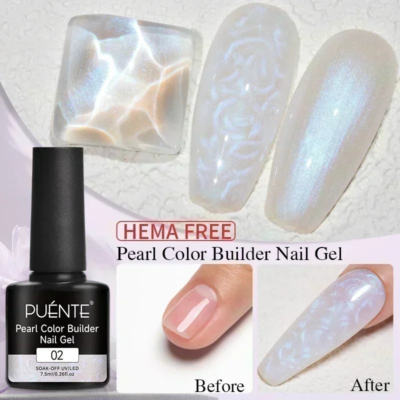 PUENTE Super Diamond Gel Glue No Wipe Strong Adhesive Diamond Sticky Gel Transparent 3D Nail Art UV Gel Polish Nail Decoration