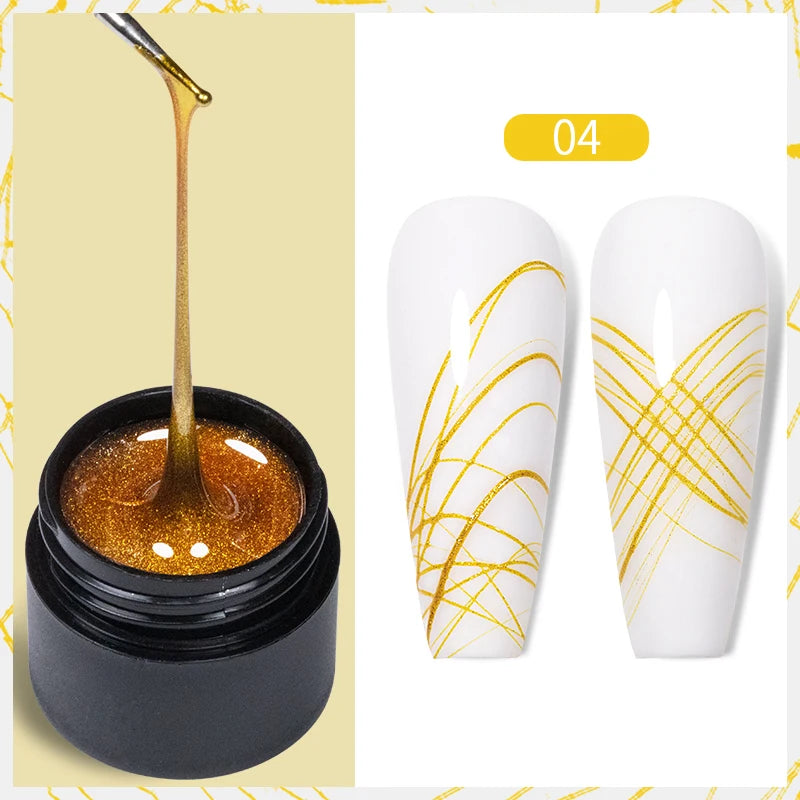 PUENTE Super Diamond Gel Glue No Wipe Strong Adhesive Diamond Sticky Gel Transparent 3D Nail Art UV Gel Polish Nail Decoration
