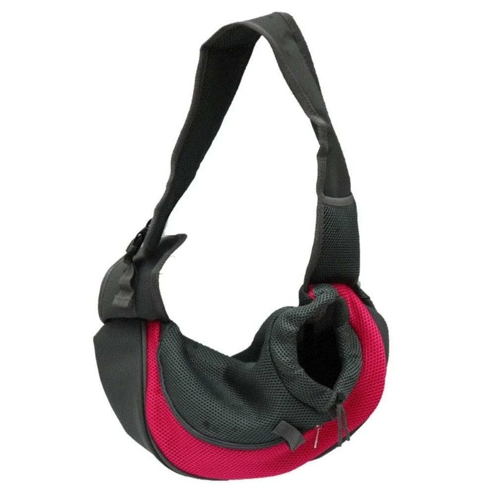 Hands-Free Puppy Carrier Backpack Breathable Oxford Cloth Cat Carrying Bags Crossbody Bag Multi-size Travel Shoulder Bag