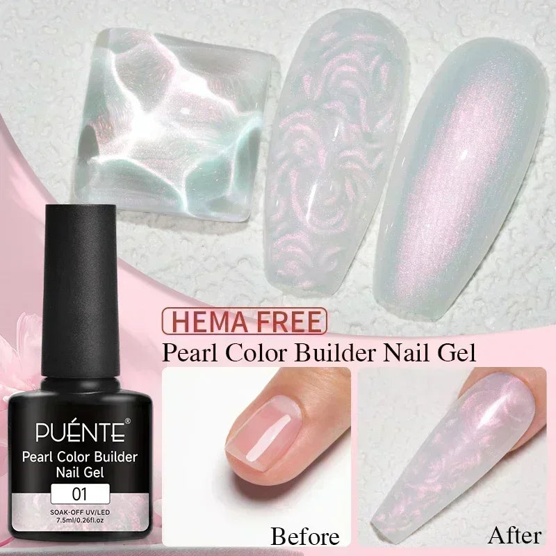 PUENTE Super Diamond Gel Glue No Wipe Strong Adhesive Diamond Sticky Gel Transparent 3D Nail Art UV Gel Polish Nail Decoration